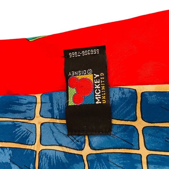 Vintage Disney Mickey Unlimited Necktie - Goofy & Donald Duck Playing Music - Re - Picture 3 of 3